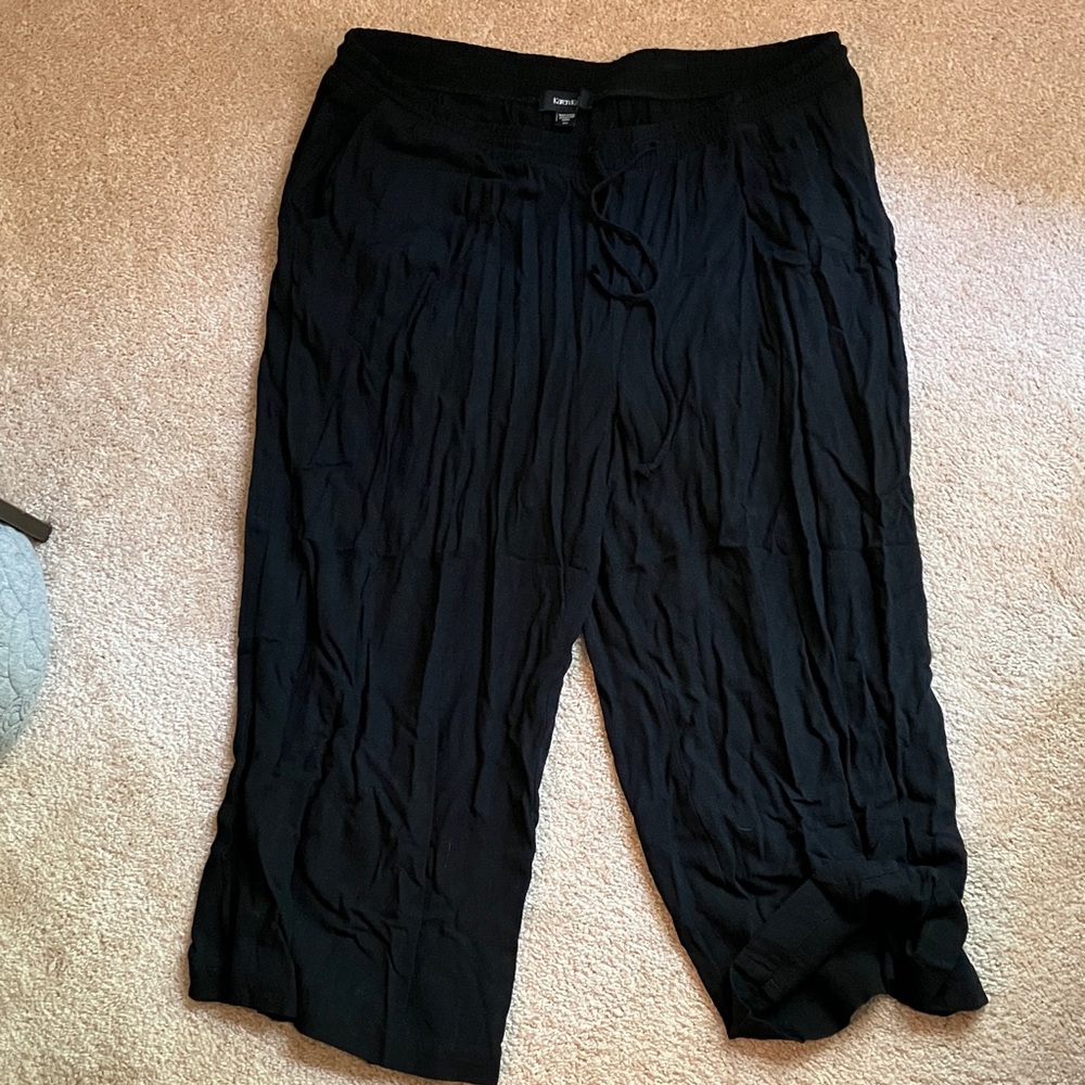3X Linen Karen Kane Ankle Pants